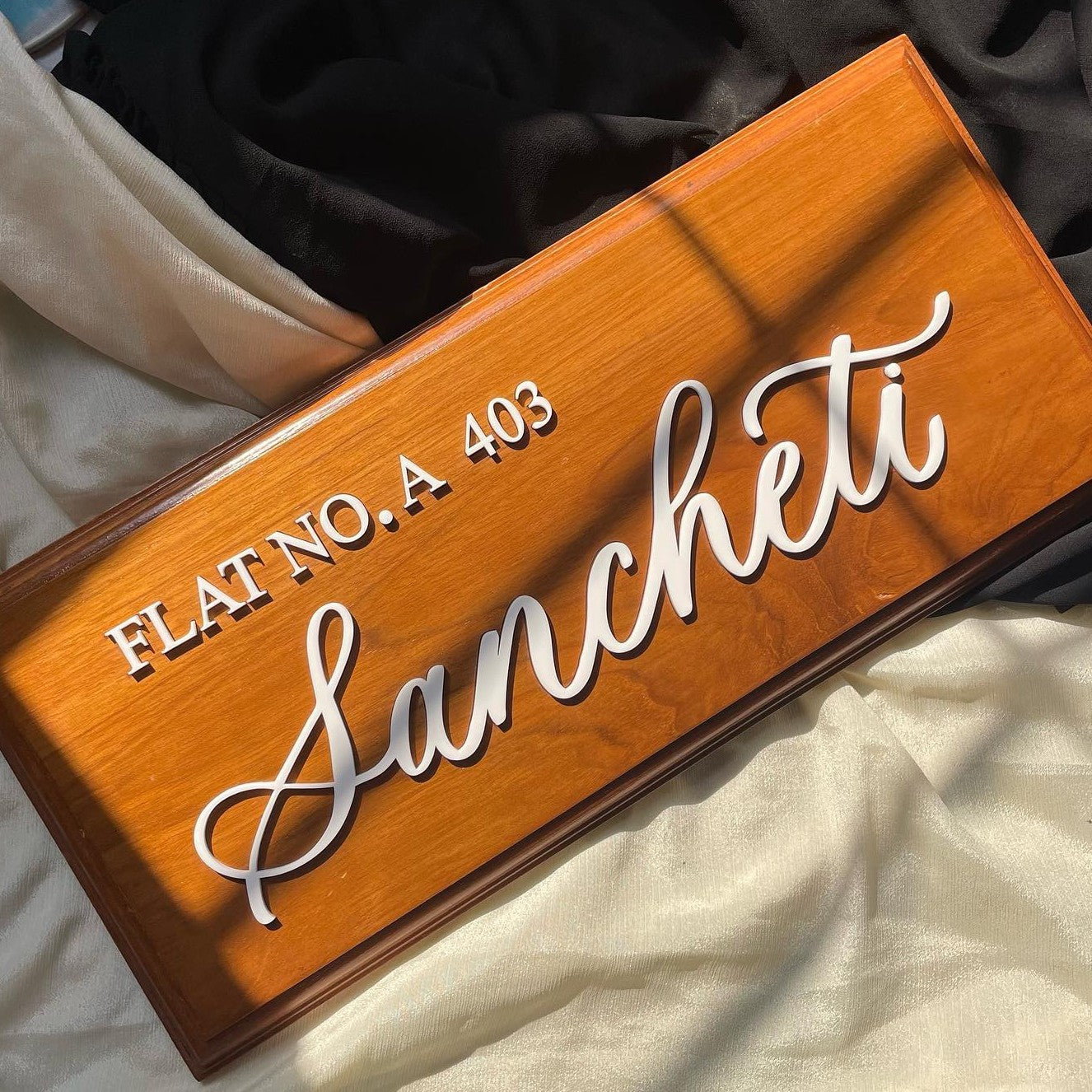 Wooden Nameplate